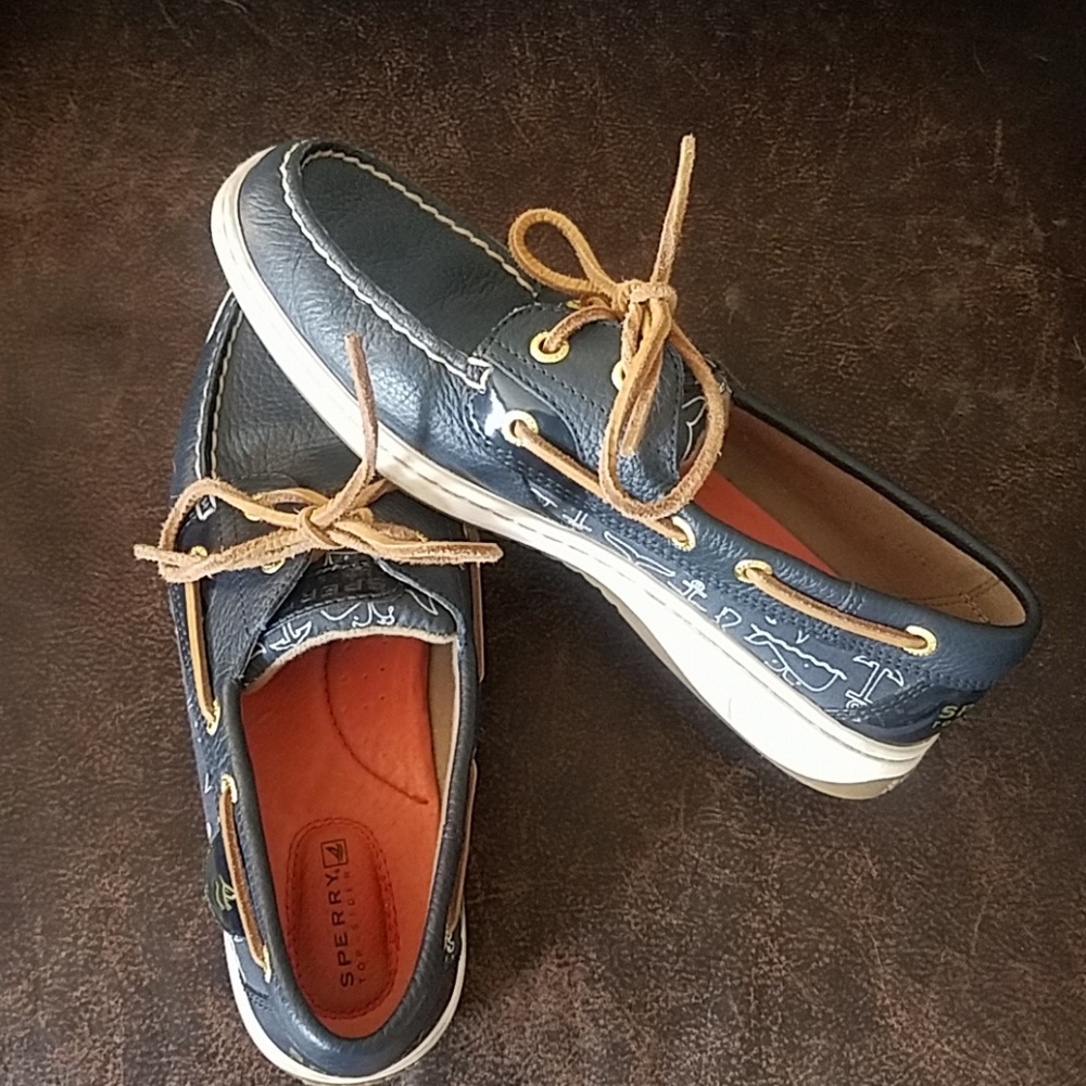 New leather Sperrys